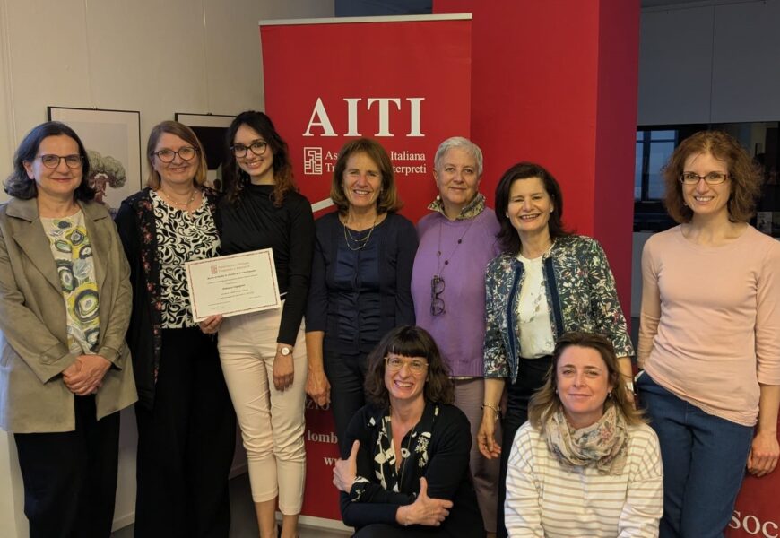 Rebecca Cigognini premiata-Borsa di studio AITI-Metella-Paterlini-2025