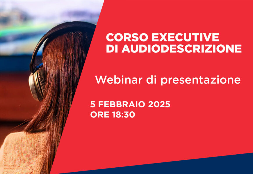 News WEBINAR AUDIODESCRIZIONE 2025